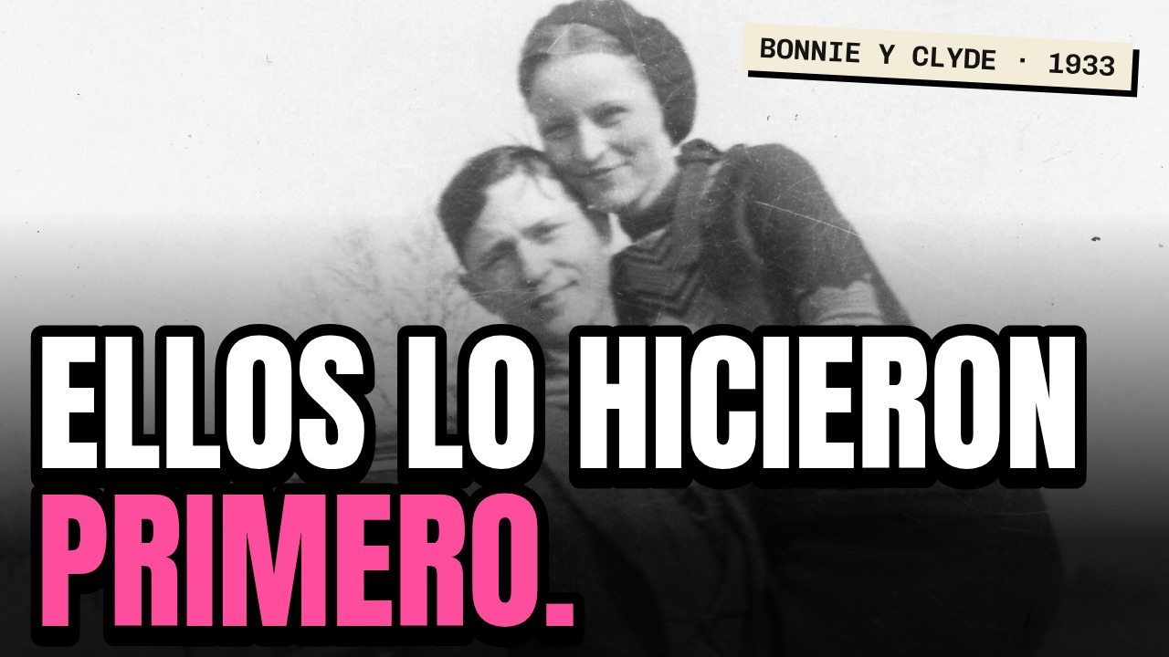 Miniatura hecha con la herramienta: texto blanco y rosa sobre una foto antigua