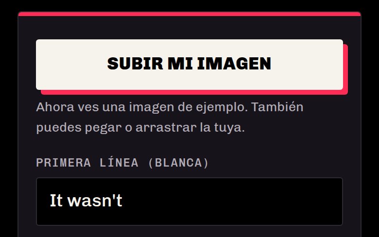 El botón «Subir mi imagen» de la herramienta